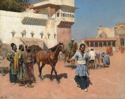 Persian Horse Dealer, Bombay by Edwin Lord Weeks