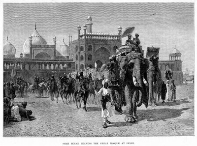 Shah Jehan Leaving the Great Mosque at Delhi by Edwin Lord Weeks