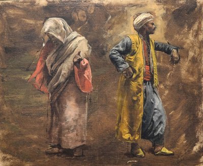 Study of Two Figures, ca. 1878 by Edwin Lord Weeks