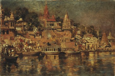 View of the Ghats at Benares, 1873 by Edwin Lord Weeks