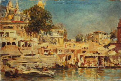 View of the Ghats at Benares by Edwin Lord Weeks