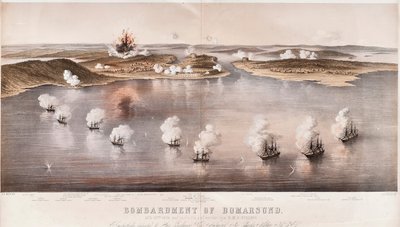 Bombardment of Bomarsund by Edwin Thomas Dolby