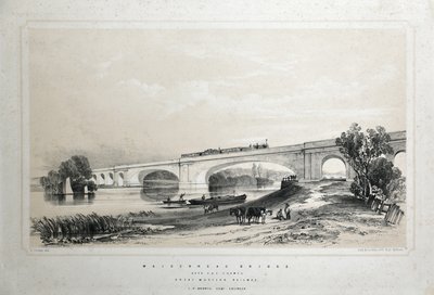 Maidenhead Bridge over the Thames, Great Western Railway by Edwin Thomas Dolby