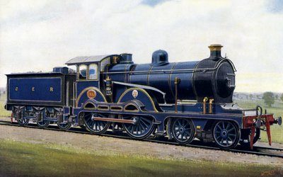 Among the Broads: An Eight wheeler for the Great Eastern Railway by Edwin Thomas Rudd