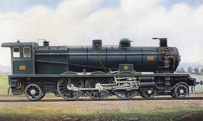 The product of two Republics: "Pacific" Type Steam Engine no. 4501, Paris - Orleans Railway by Edwin Thomas Rudd