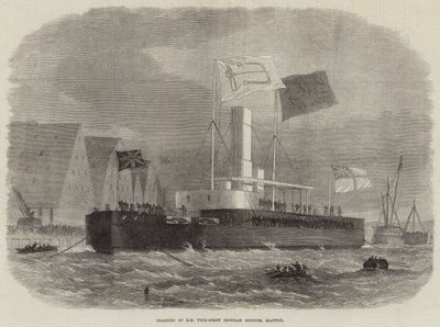 Floating of HM Twin-Screw Ironclad Monitor, Glatton by Edwin Weedon