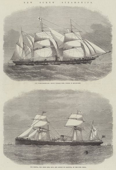 New Screw Steam-Ships by Edwin Weedon