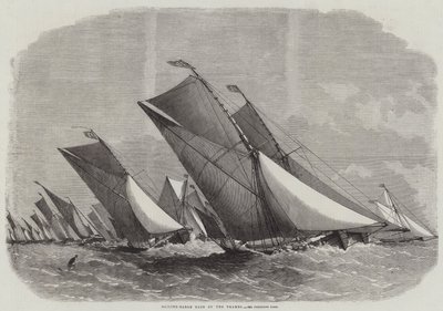 Sailing-Barge Race on the Thames by Edwin Weedon