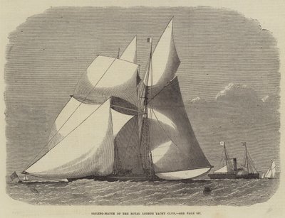 Sailing-Match of the Royal London Yacht Club by Edwin Weedon