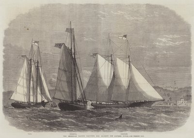 The American Yachts Saluting Her Majesty off Osborne House by Edwin Weedon