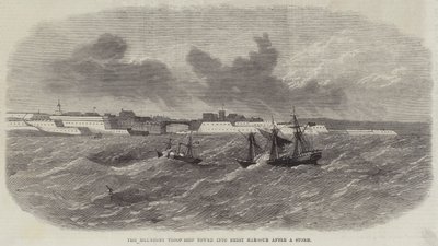 The Melmerby Troop-Ship Towed into Brest Harbour After a Storm by Edwin Weedon