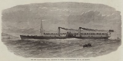 The New Saloon-Steamer Iona, belonging to Messers David Hutcheson and Company, of Glasgow by Edwin Weedon