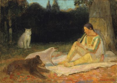 The Flute Player by Edwin Willard Deming