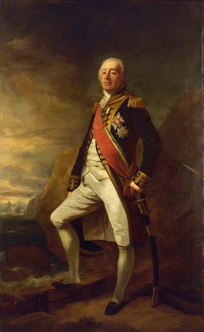 Portrait of Vice Admiral James Saumarez, First Baron of Saumarez by Edwin Williams