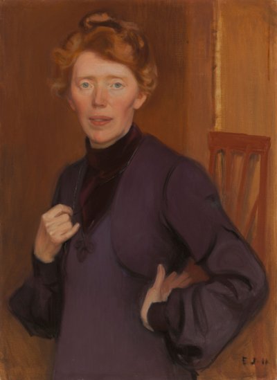 Portrait of Tekla Hultin by Eero Järnefelt
