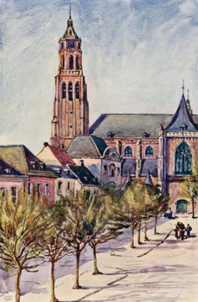 The Rhine: The Groote Kerk, Arnheim by Effie Jardine