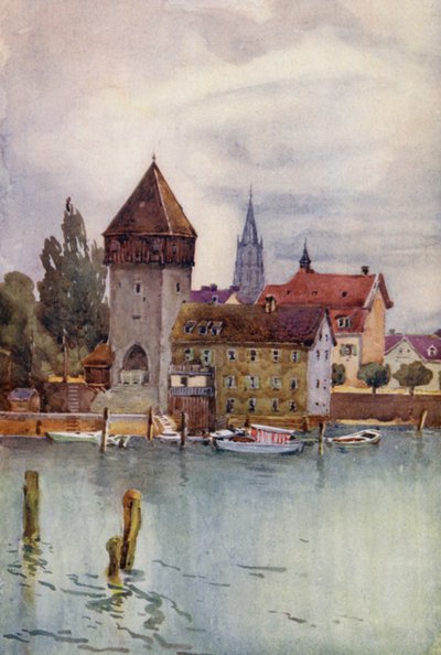 The Rhine: The Rheinturm, Konstanz, Constance by Effie Jardine