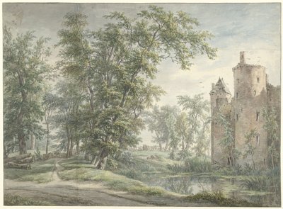 Ruin of the House De Haer by Egbert van Drielst