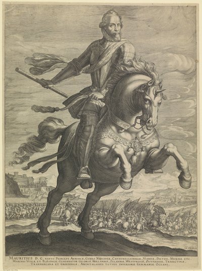 Equestrian Portrait of Maurice, Prince of Orange by Egbert van Panderen
