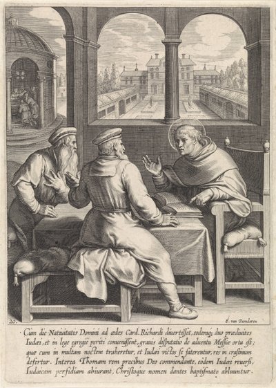 Thomas Aquinas Converts Two Jewish Rabbis The Life of Saint Thomas Aquinas (series title) by Egbert van Panderen