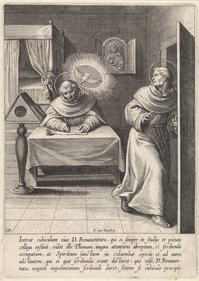 Thomas Aquinas and Bonaventure by Egbert van Panderen