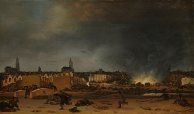The Explosion of the Powder Magazine in Delft by Egbert van der Poel