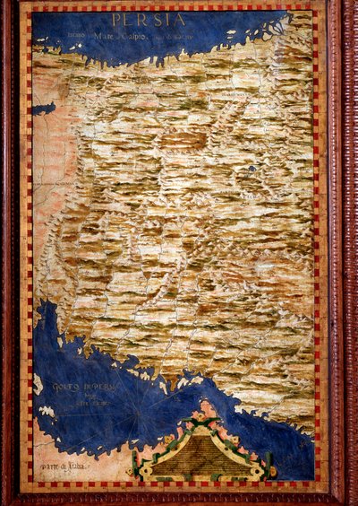 Persia (Iran) Map by Egnazio Danti by Egnazio Danti