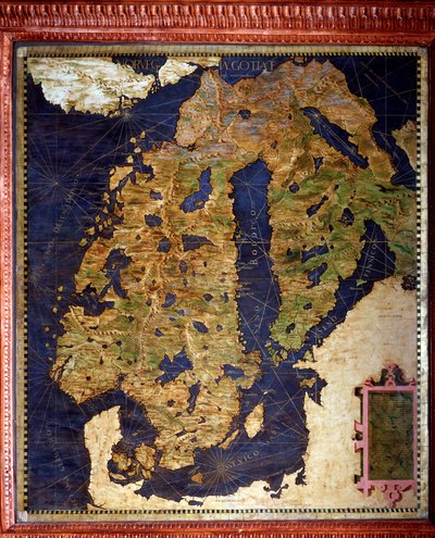 Scandinavia: Norway, Sweden, Finland. Map by Egnazio Danti by Egnazio Danti