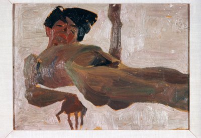 Study of a Nude by Egon Schiele