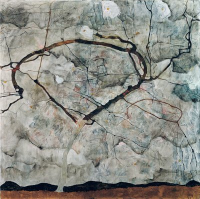 Autumn Tree in Turbulent Air by Egon Schiele