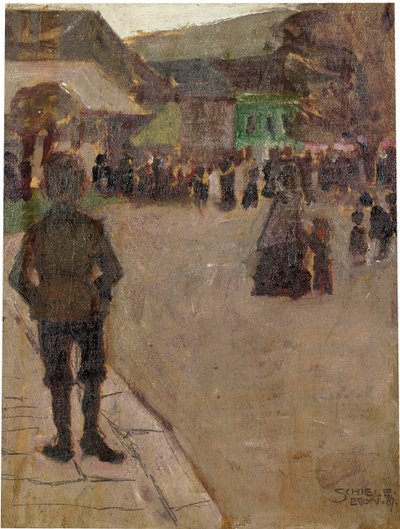 Before the Leopolditag in Klosterneuburg by Egon Schiele