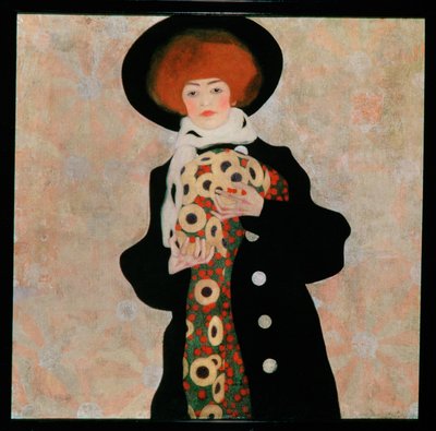 Portrait of a Woman with Black Hat by Egon Schiele