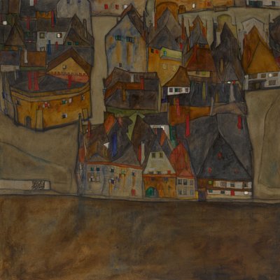 City In Twilight The Small City II by Egon Schiele