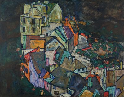 Crescent of Houses III by Egon Schiele