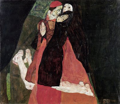 The Cardinal and the Nun by Egon Schiele
