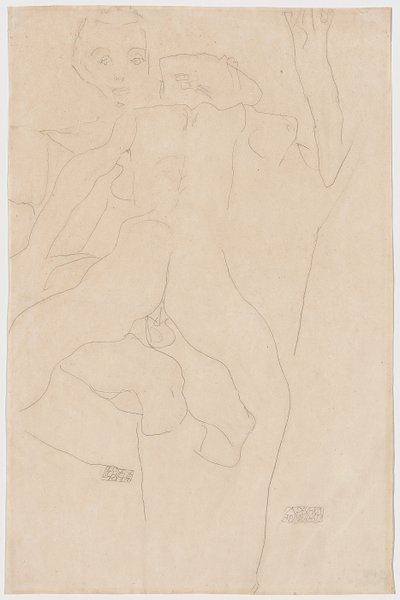 Lovers by Egon Schiele