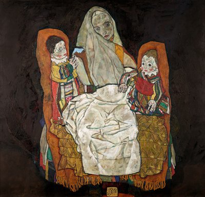 Mother with Two Children III by Egon Schiele