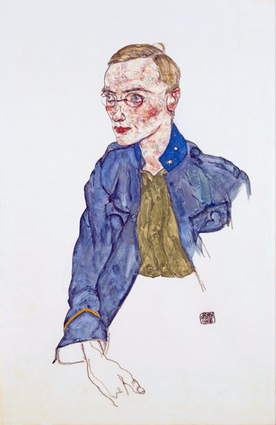One-Year Volunteer Lance-Corporal by Egon Schiele