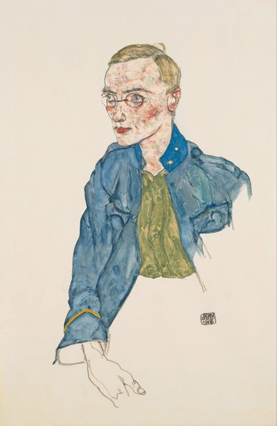 One-Year Volunteer Lance-Corporal, 1916 by Egon Schiele