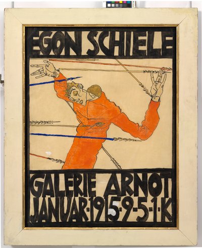 Poster of the Egon Schiele Exhibition at the Arnot Gallery by Egon Schiele