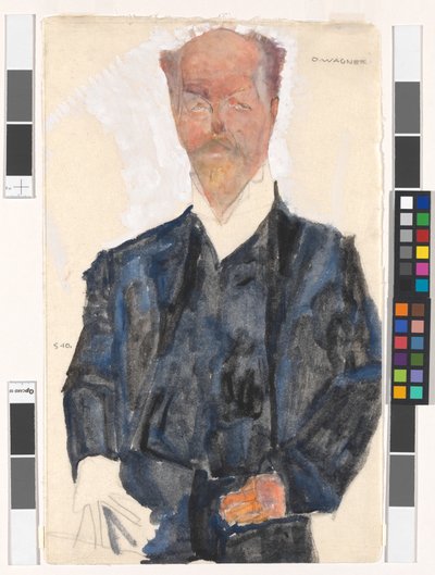Portrait of Otto Wagner by Egon Schiele