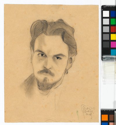 Portrait Study of Anton Peschka by Egon Schiele