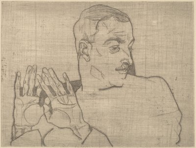 Portrait of Arthur Roessler by Egon Schiele