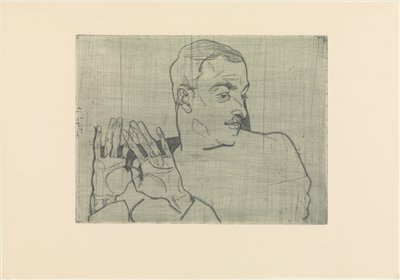 Portrait of Arthur Roessler by Egon Schiele