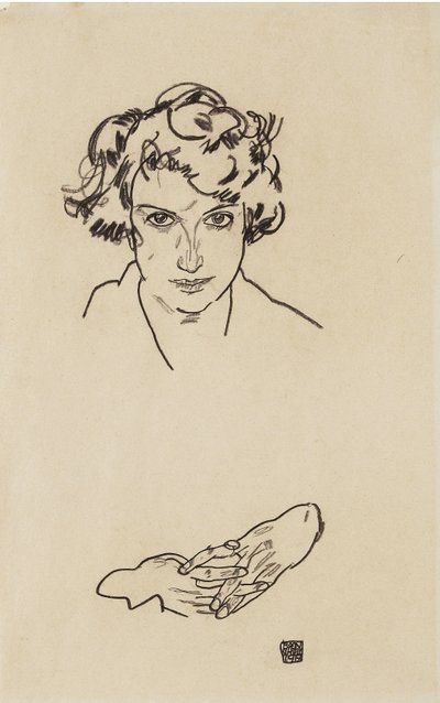 Portrait of a Girl by Egon Schiele