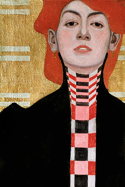 Portrait of a Woman (detail) by Egon Schiele