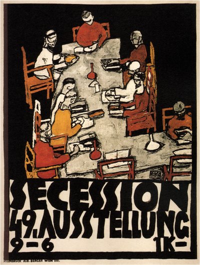 Poster for the Vienna Secession 49th Exhibition by Egon Schiele