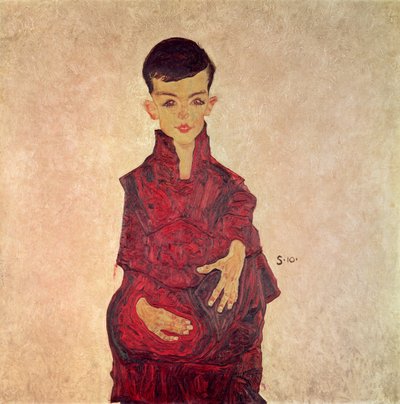 Rainerbub (Portrait of Herbert Rainer aged about 6 years) by Egon Schiele