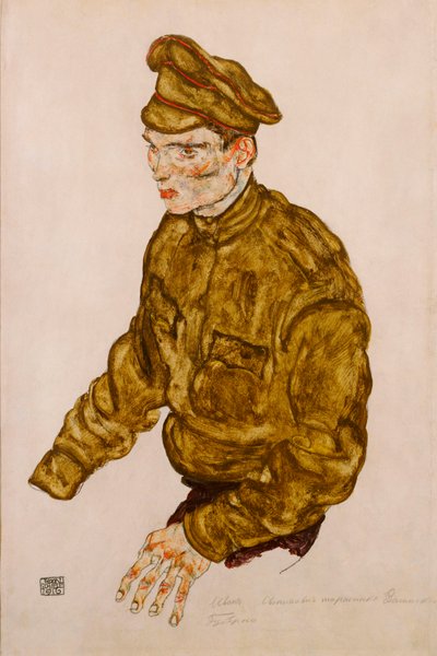 Russian Prisoner of War by Egon Schiele