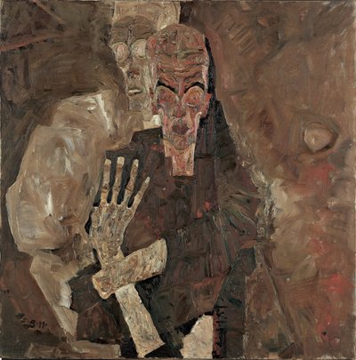 “Self-Viewer” II (“Death and Man”) by Egon Schiele